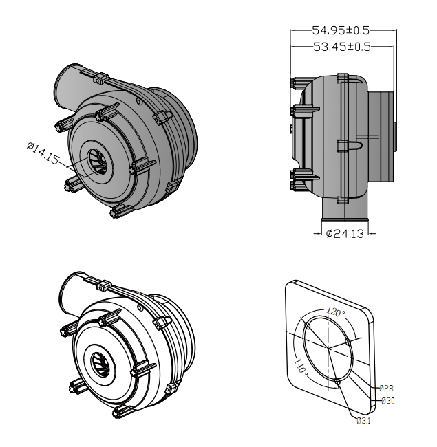 High pressure blower BA7060H24B-K-Integrated Mechanical Structure Diagram.png